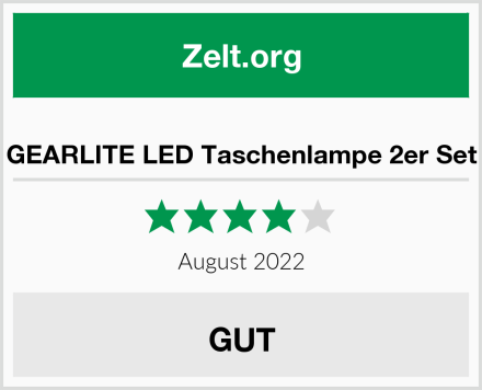  GEARLITE LED Taschenlampe 2er Set Test