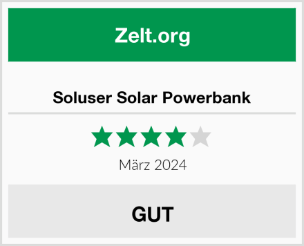  Soluser Solar Powerbank Test