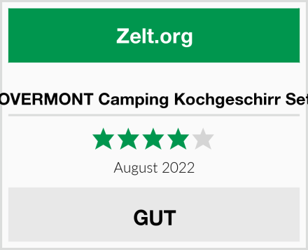  OVERMONT Camping Kochgeschirr Set Test