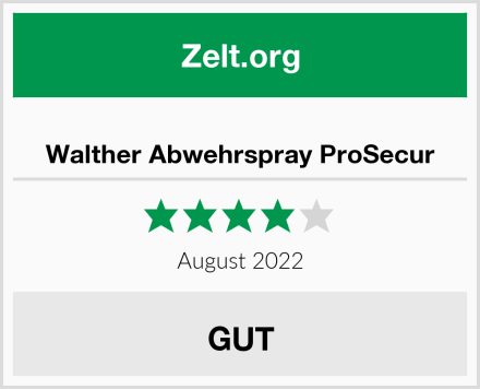  Walther Abwehrspray ProSecur Test
