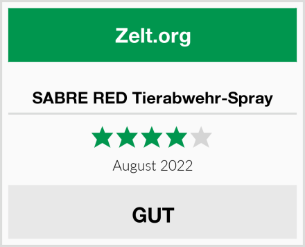  SABRE RED Tierabwehr-Spray Test
