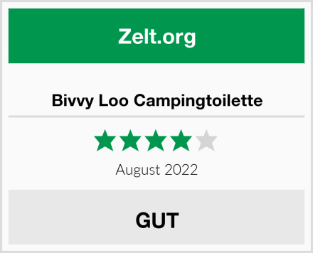  Bivvy Loo Campingtoilette Test