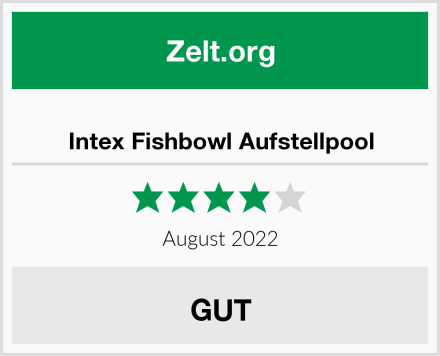  Intex Fishbowl Aufstellpool Test
