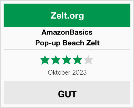 AmazonBasics Pop-up Beach Zelt Test