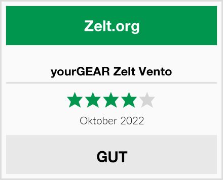  yourGEAR Zelt Vento Test