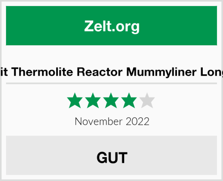  Seato Summit Thermolite Reactor Mummyliner Long Schlafsack Test