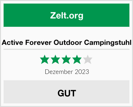  Active Forever Outdoor Campingstuhl Test