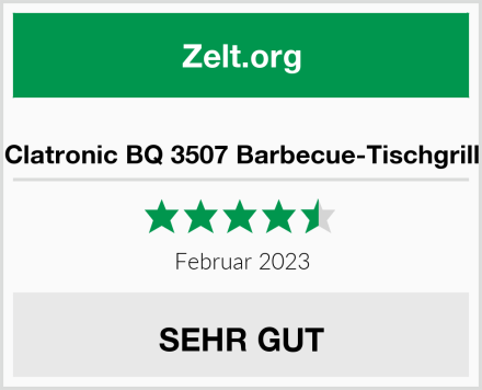  Clatronic BQ 3507 Barbecue-Tischgrill Test