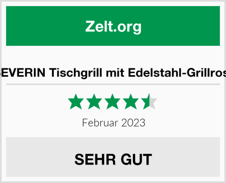  SEVERIN Tischgrill mit Edelstahl-Grillrost Test