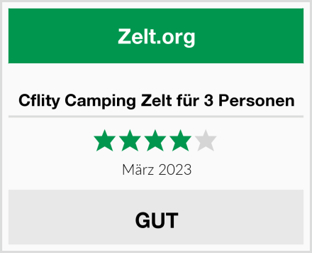  Cflity Camping Zelt für 3 Personen Test