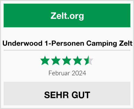  Underwood 1-Personen Camping Zelt Test