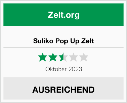  Suliko Pop Up Zelt Test
