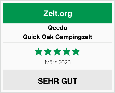 Qeedo Quick Oak Campingzelt Test