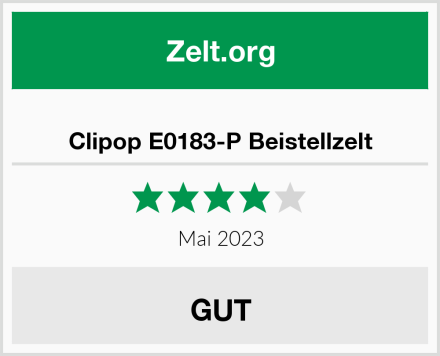  Clipop E0183-P Beistellzelt Test