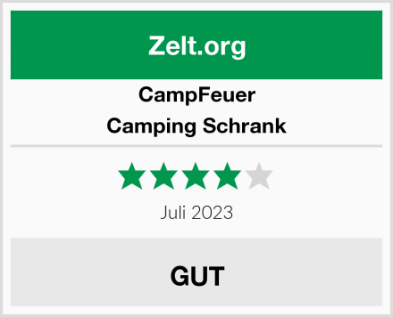 CampFeuer Camping Schrank Test