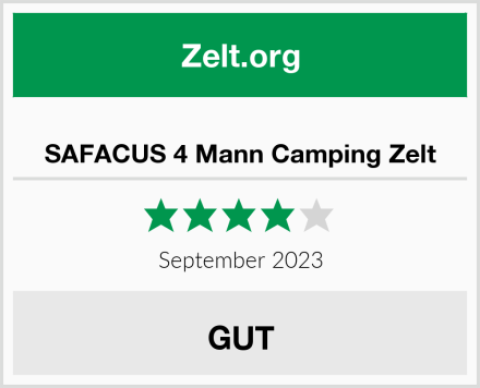  SAFACUS 4 Mann Camping Zelt Test