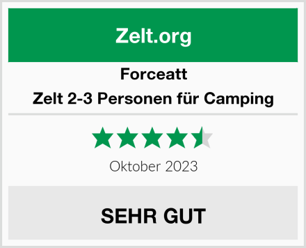 Forceatt Zelt 2-3 Personen für Camping Test