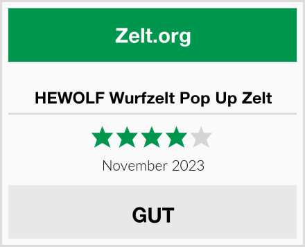  HEWOLF Wurfzelt Pop Up Zelt Test