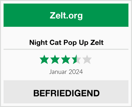  Night Cat Pop Up Zelt Test