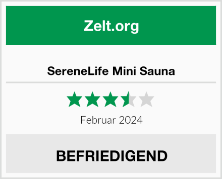  SereneLife Mini Sauna Test