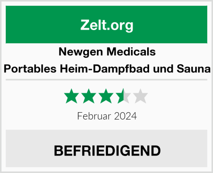 Newgen Medicals Portables Heim-Dampfbad und Sauna Test