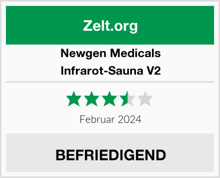 Newgen Medicals Infrarot-Sauna V2 Test