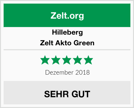 Hilleberg Zelt Akto Green Test