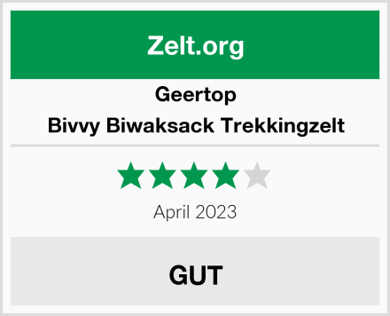 Geertop Bivvy Biwaksack Trekkingzelt Test