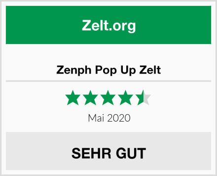  Zenph Pop Up Zelt Test