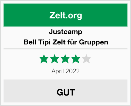 Justcamp Bell Tipi Zelt für Gruppen Test