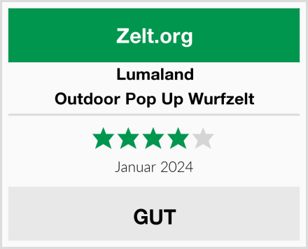 Lumaland Outdoor Pop Up Wurfzelt Test