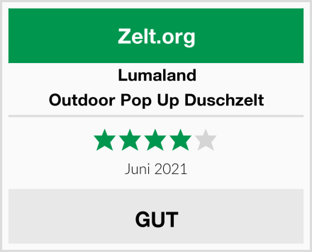 Lumaland Outdoor Pop Up Duschzelt Test