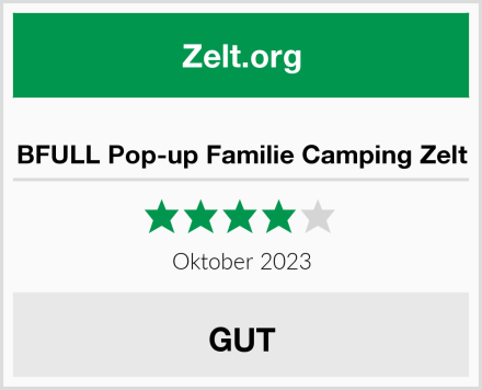  BFULL Pop-up Familie Camping Zelt Test