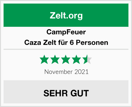 CampFeuer Caza Zelt für 6 Personen Test