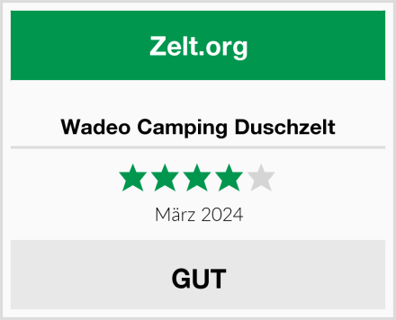  Wadeo Camping Duschzelt Test