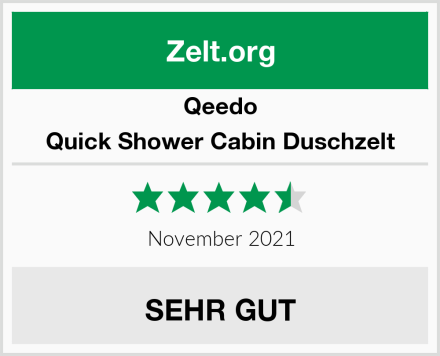 Qeedo Quick Shower Cabin Duschzelt Test
