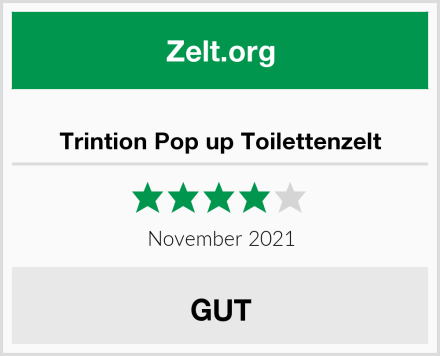  Trintion Pop up Toilettenzelt Test