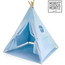 &nbsp; Moritz & Moritz Tipi Zelt für Kinder - Blau Einfarbig