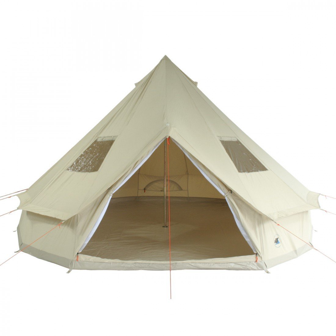 Mil-Tec Pyramidenzelt Tipi 4-Personen-Zelt Campingzelt Oliv 290x270x220cm 